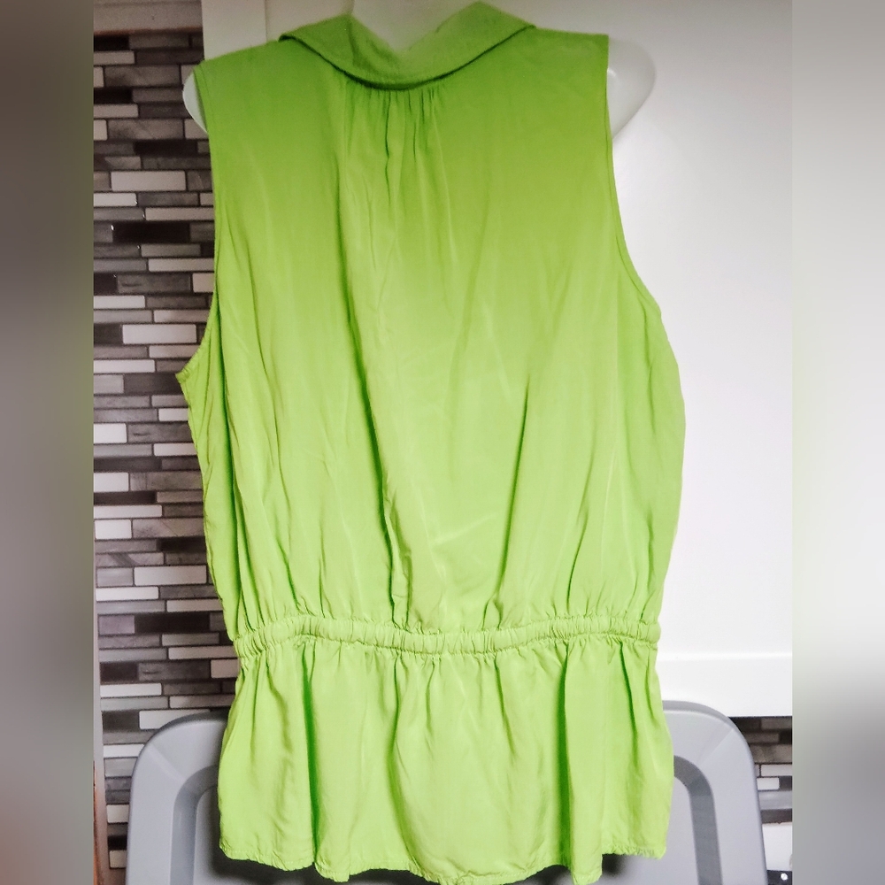 Rafaella Studio Sleeveless Drawstring Blouse Sz-XL - Picture 3 of 4